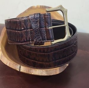 Vintage Bouclemoi Montreal Snakeskin Genuine Leather Belt